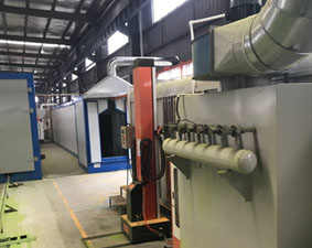 Automatic spraying line